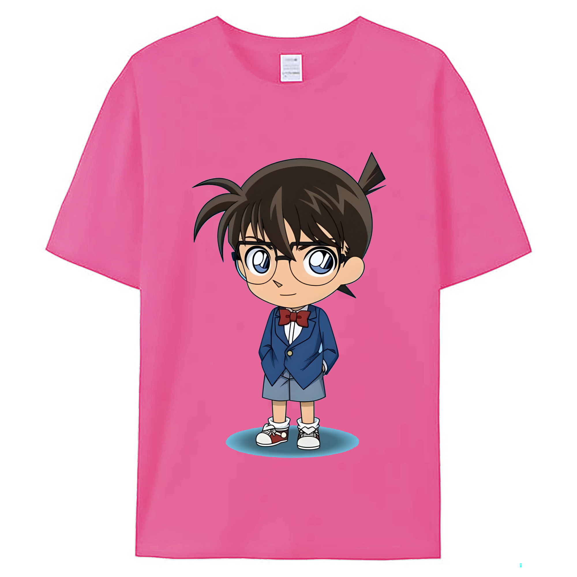 （画像用） 名探偵コナン 江戸川 コナン Detective Conan Conan Edogawa レディースカジュアルプリントTシャツ（綿100％）
